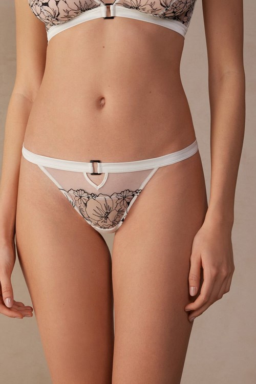 Intimissimi Pure Joy Brazilian Wit Zwart | 18962VILM