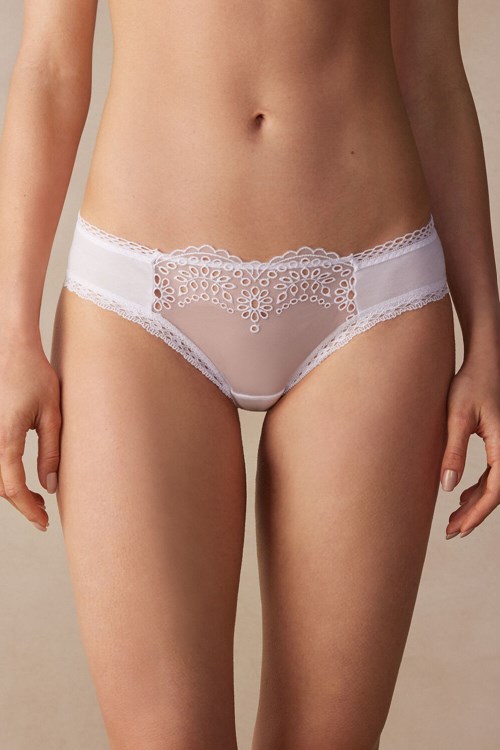 Intimissimi Timeless Simplicity Katoenen Panties Wit Wit | 32076UQBC